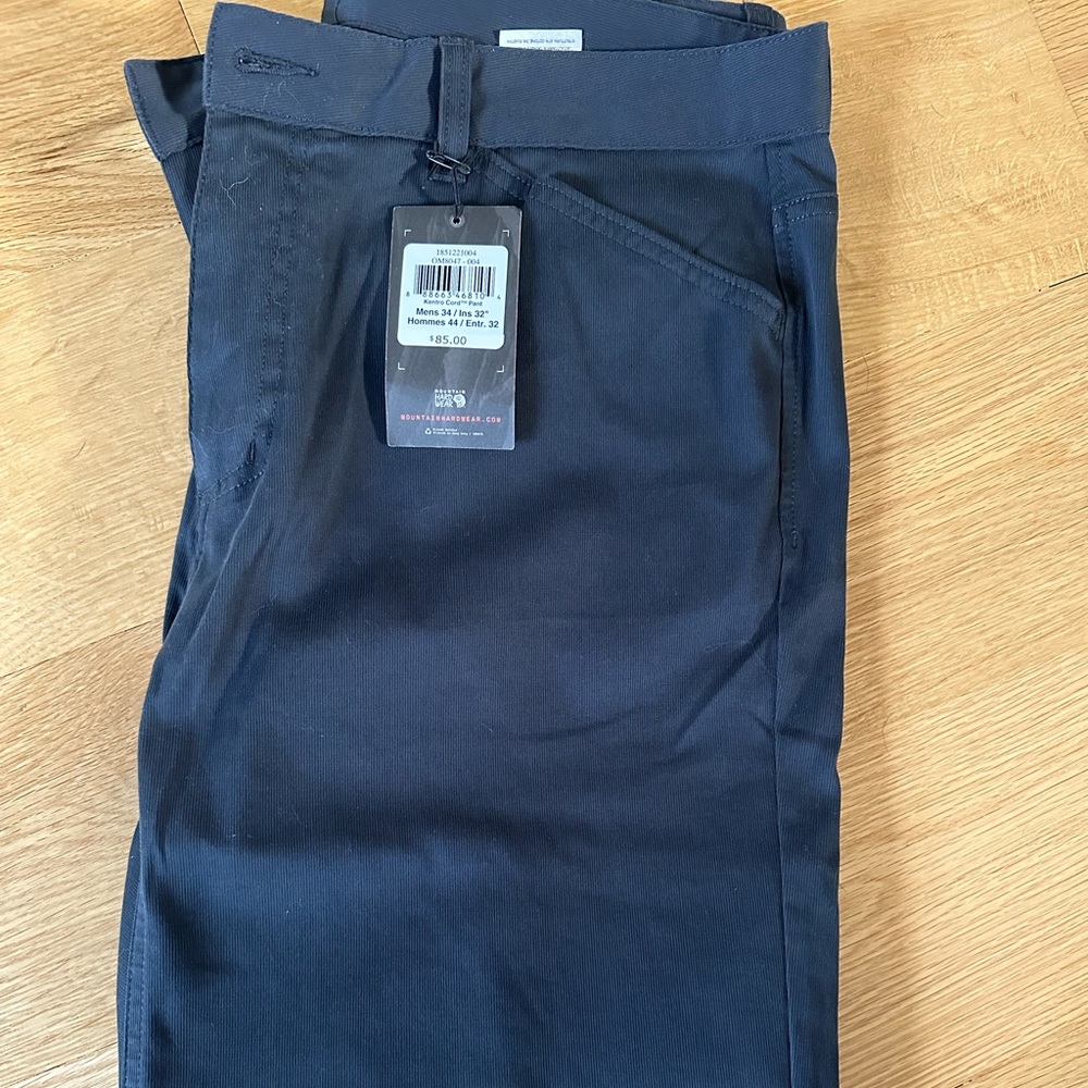 Mountain Hardware Mens Cord Pant New